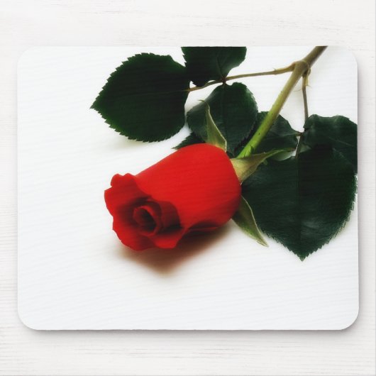Rote Rose Mousepad (Vorne)