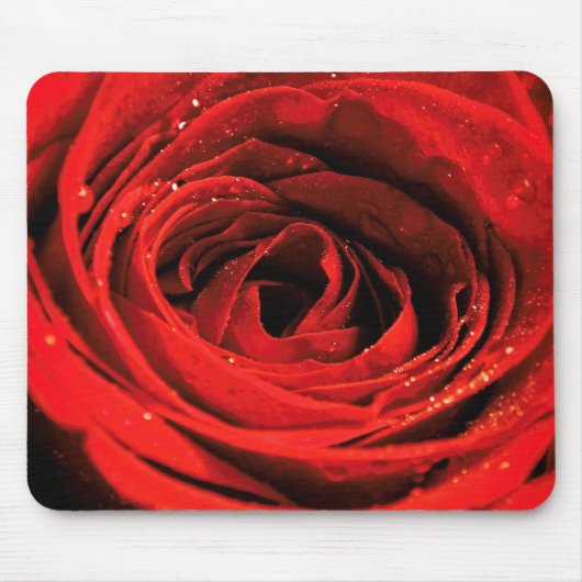 Rote Rose Mousepad (Vorne)