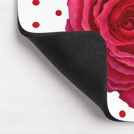 Rote Rose Mousepad (Ecke)