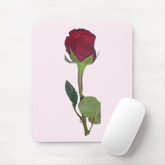 Rote Rose Mousepad (Mit Mouse)