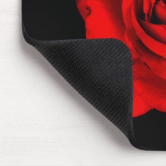 Rote Rose Mousepad (Ecke)