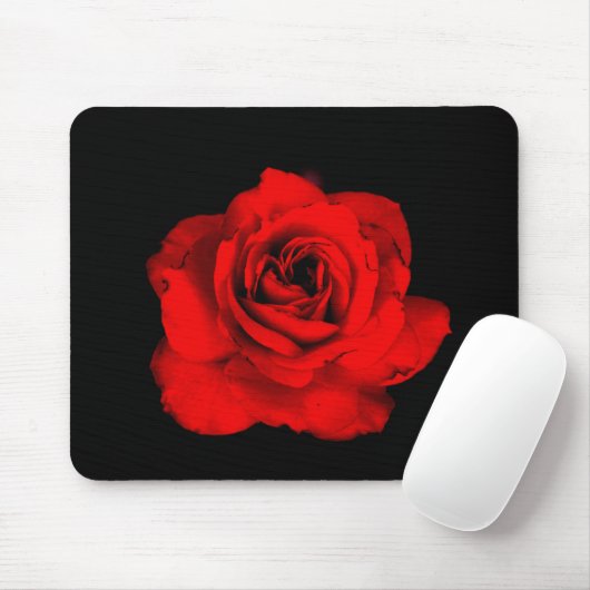 Rote Rose Mousepad (Mit Mouse)