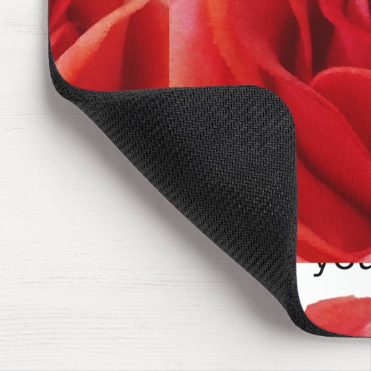 Rote Rose Mousepad (Ecke)