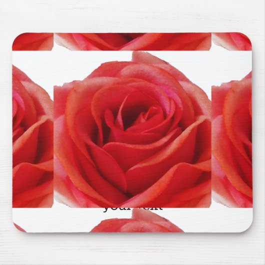 Rote Rose Mousepad (Vorne)