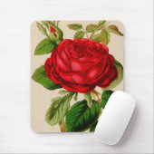 Rote Rose Mousepad (Mit Mouse)