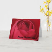 Rote Rose Muttertagskarte Karte (Gelbe Blume)