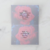 Rote Rose Muttertagskarte Karte (Innenseite)