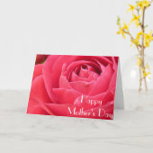 Rote Rose Muttertagskarte Karte (Gelbe Blume)
