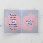 Rote Rose - Muttertagskarte Karte (Innenseite)