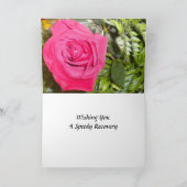 Rote Rose N Fern Bohrkarte Karte (Innenseite)