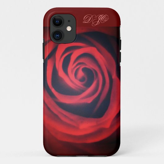 Rote Rose Nah Case-Mate iPhone Hülle (Rückseite)