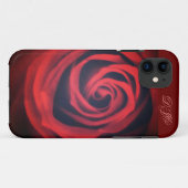 Rote Rose Nah Case-Mate iPhone Hülle (Rückseite (Horizontal))