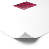 Rote Rose nah Poster (Ecke)