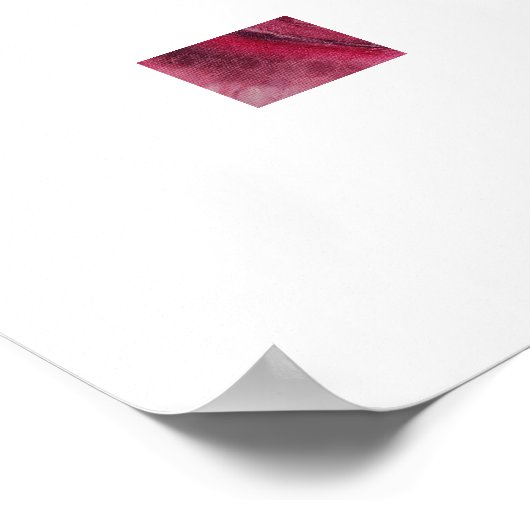 Rote Rose nah Poster (Ecke)