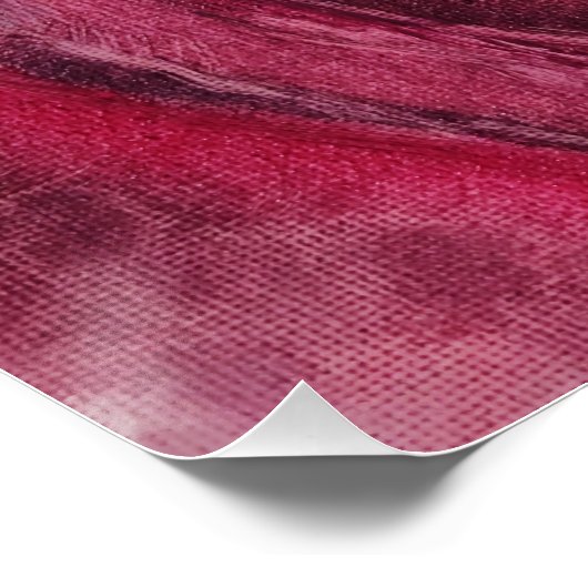 Rote Rose nah Poster (Ecke)