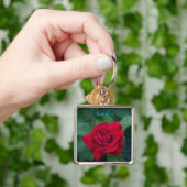 Rote Rose Nah Schlüsselanhänger (Hand)