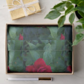 Rote Rose Nah Seidenpapier (Geschenk)