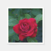 Rote Rose Nah Serviette (Vorderseite)