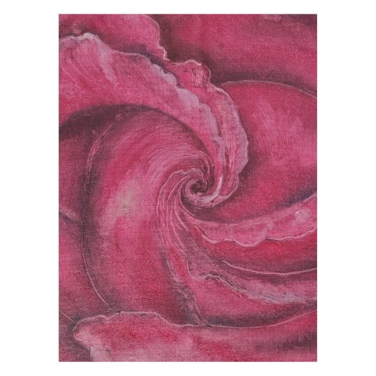 Rote Rose nah Tischdecke (Vorderseite)