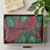 Rote Rose Nah-Up-Muster Seidenpapier (Geschenk)