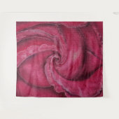 Rote Rose nah Wandteppich (Vorderseite (Horizontal))