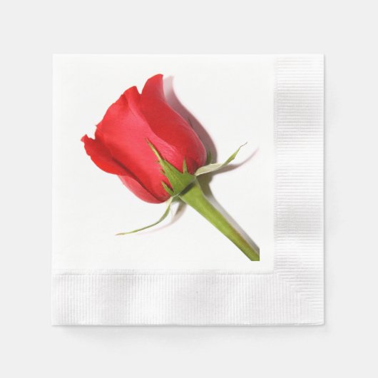 Rote Rose Napkins Serviette (Vorderseite)