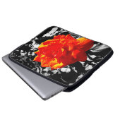 Rote Rose Neopren Laptop Sleeve (Vorne Knopf)