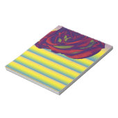 Rote Rose Notepad Notizblock (Rotiert)