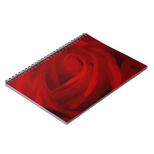Rote Rose Notizblock (Linke Seite)