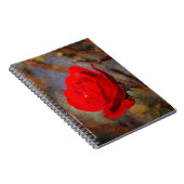 Rote Rose Notizblock (Rechte Seite)