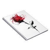 Rote Rose Notizblock (Rechte Seite)