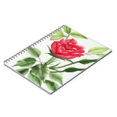 Rote Rose Notizblock (Linke Seite)