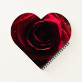 Rote Rose Notizblock (Rückseite)