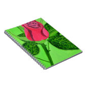 Rote Rose Notizblock (Rechte Seite)