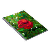 ROTE ROSE  NOTIZBLOCK (Rechte Seite)