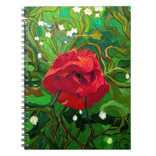ROTE ROSE  NOTIZBLOCK