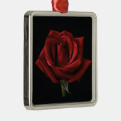 Rote Rose Ornament Aus Metall (Rechts)