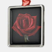 Rote Rose Ornament Aus Metall (Links)