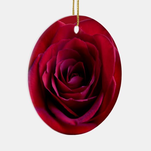 Rote Rose Ornament Personalisierte Rose Dekoration (Rechts)