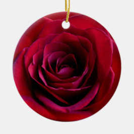 Rote Rose Ornament Personalisierte Rose Dekoration