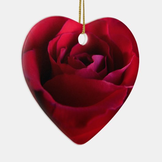 Rote Rose Ornament Romantische Rose (Rechts)