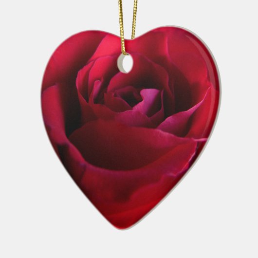 Rote Rose Ornament Romantische Rose (Links)