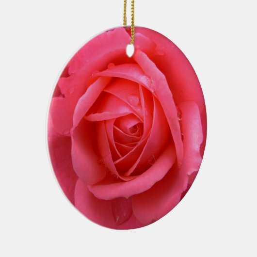 Rote Rose Ornament Romantische Rose (Rechts)