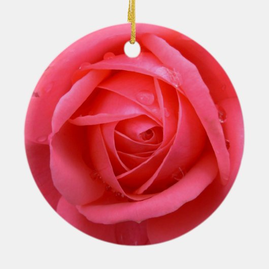 Rote Rose Ornament Romantische Rose (Hinten)