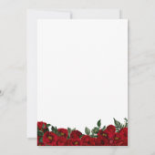 Rote Rose Papel Picado Western Charro Quinceañera Einladung (Rückseite)