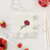 Rote Rose Paper Napkins Serviette (Beispiel)