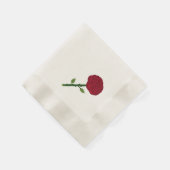 Rote Rose Paper Napkins Serviette (Ecke)