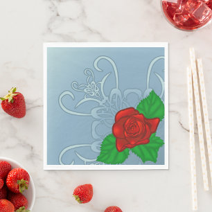 Rote Rose Paper Napkins Serviette
