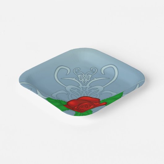 Rote Rose Paper Teller (Gewinkelt)