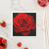 Rote Rose-Papier-Cocktail Napkins Serviette (Beispiel)